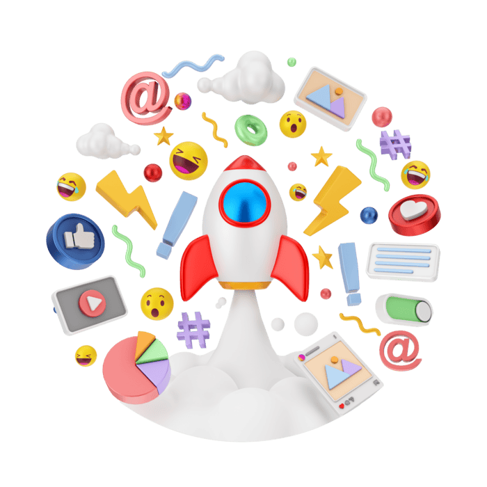 social-media-and-digital-marketing-3d-illustration-png